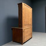 Antique painted pine desk or secretaire with wall unit from Germany late 1800s.