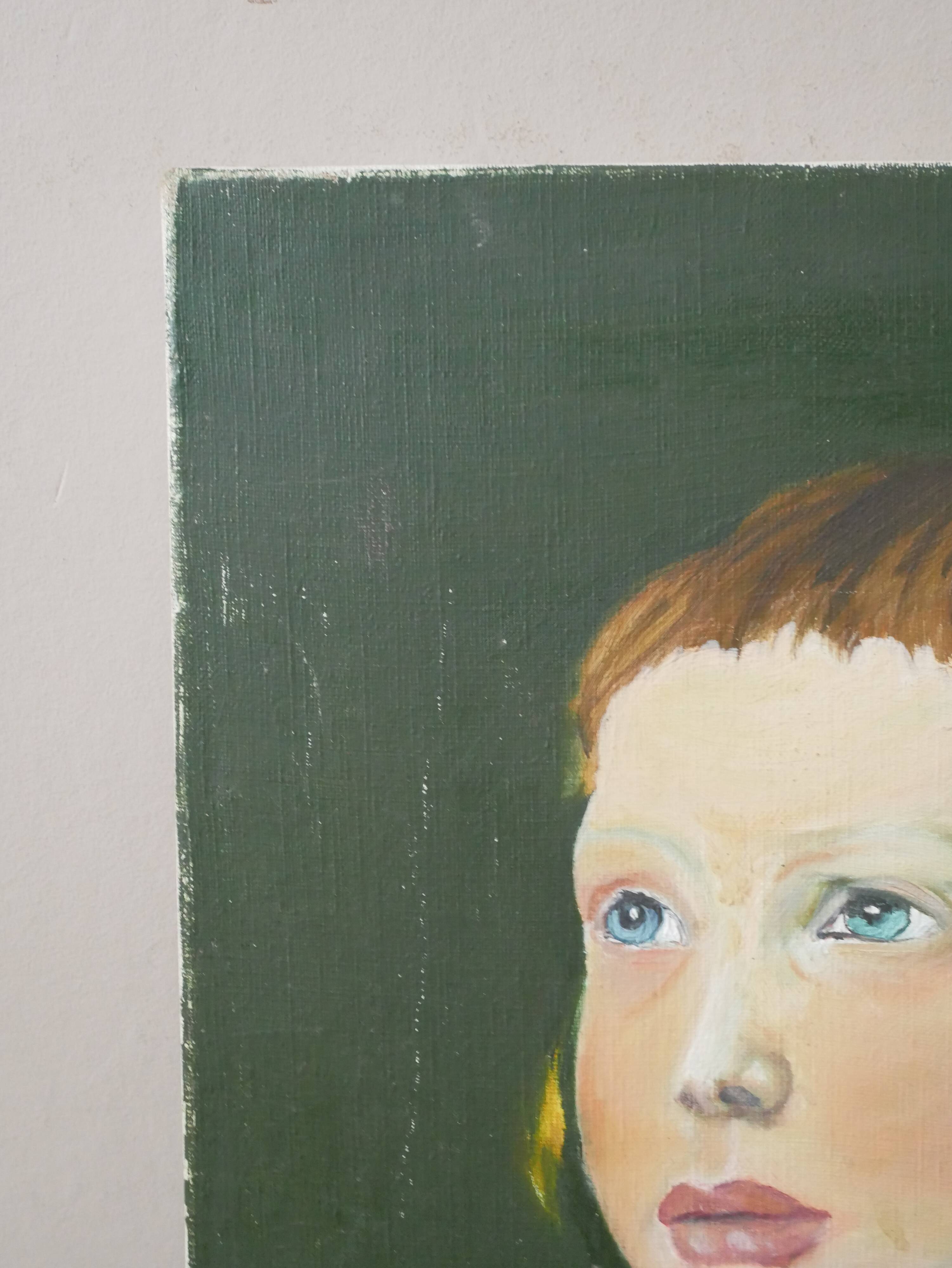 Portrait à l'huile sur toile