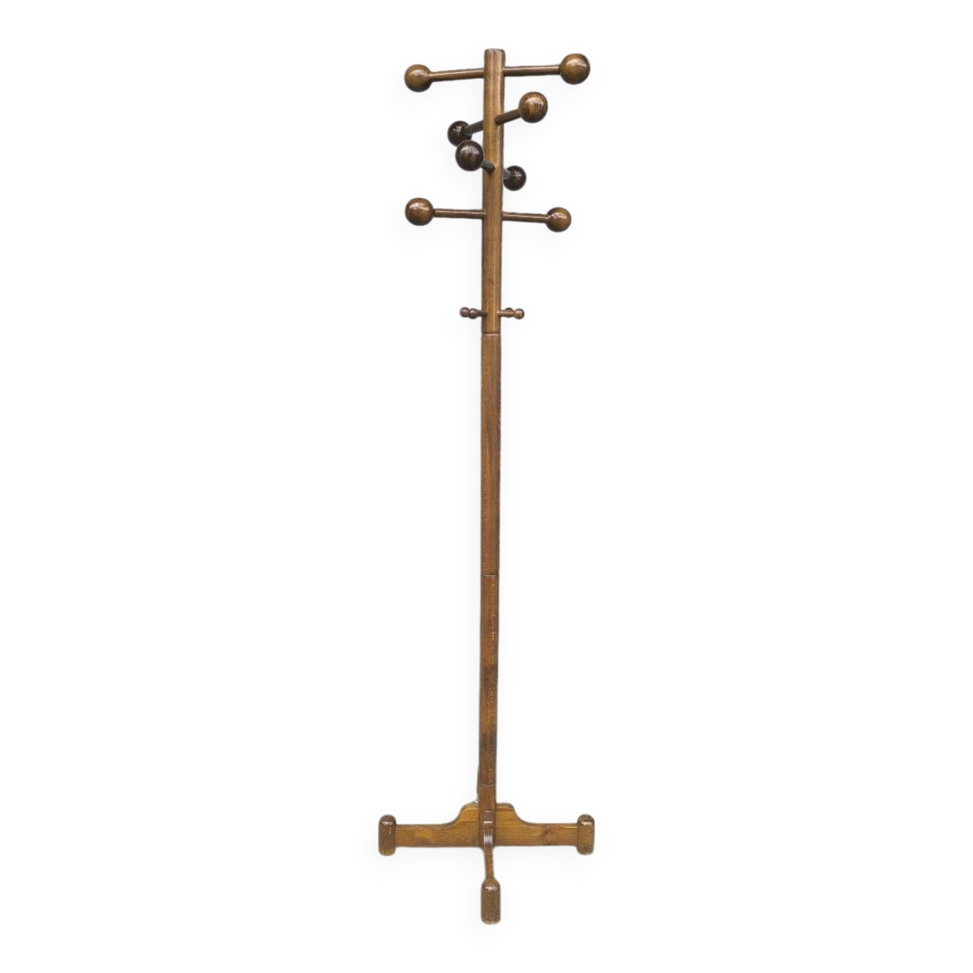 Scandinavian Beech Coat Rack 1960