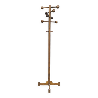 Scandinavian Beech Coat Rack 1960