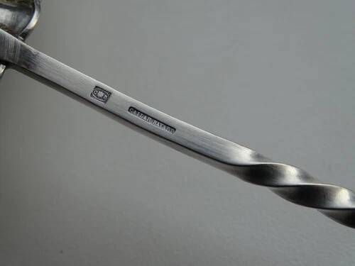 Louche punch cailard bayard "twist" silver-plated 19th century - 38.5 cm