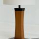 Italian mid-century teak table lamp