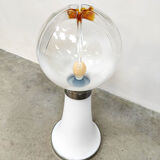 Lampe de table en verre design italien vintage