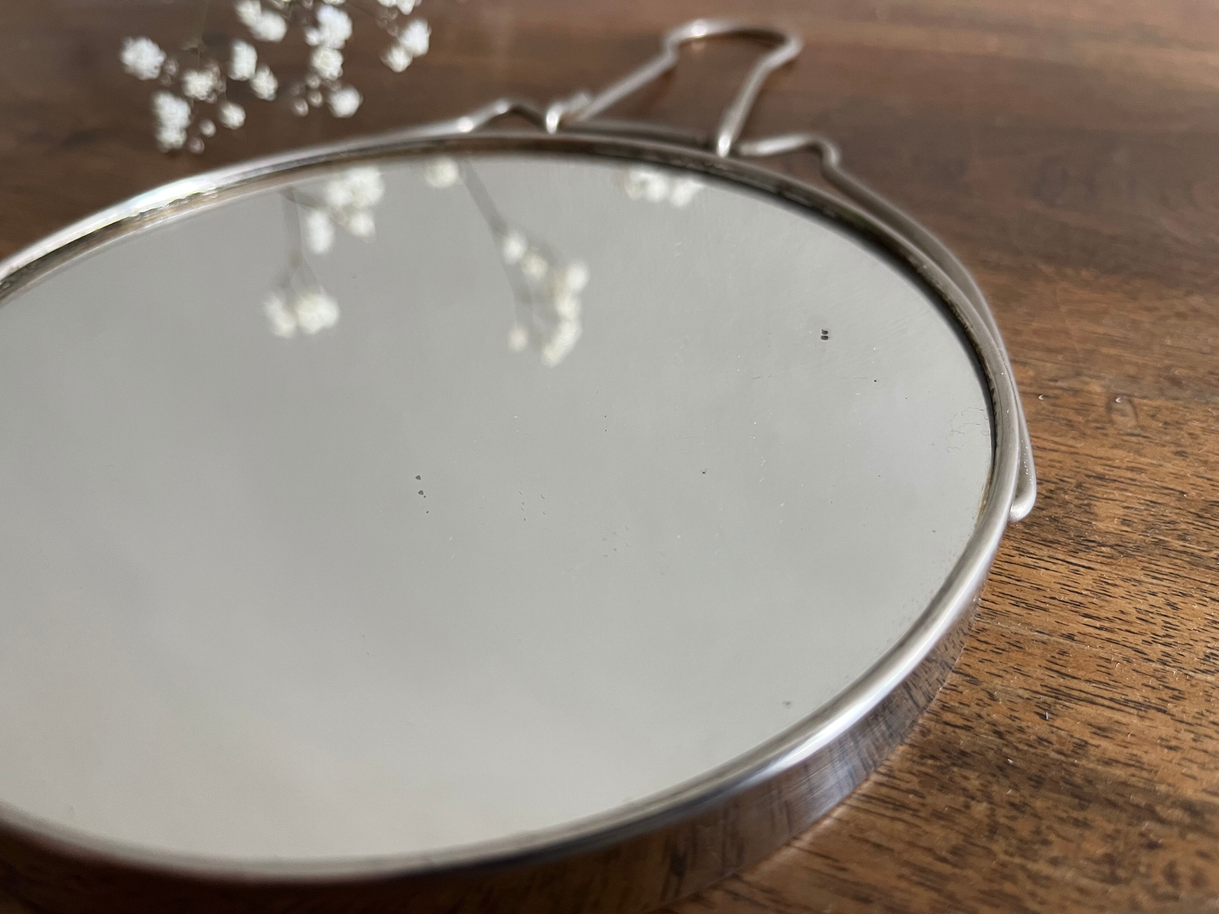 Round barber mirror 14.5 cm