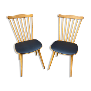 Paire de chaises scandinave 60s