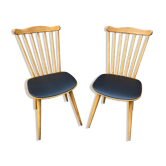 Paire de chaises scandinave 60s