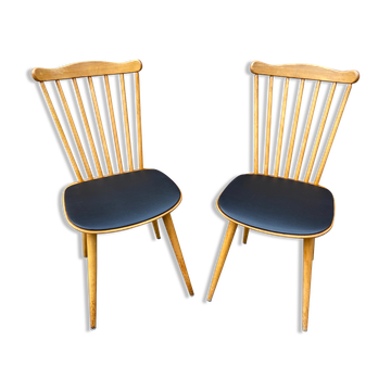 Pair of scandinavian chairs 60s