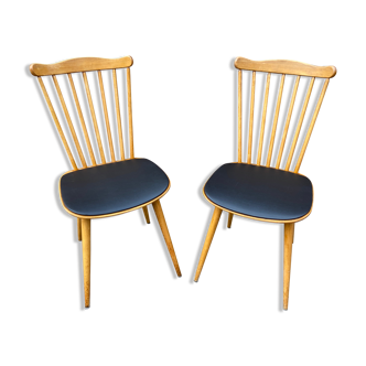Paire de chaises scandinave 60s