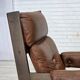 1970s, Scandinavian armchair, furniture leather, canvas, oak wood.