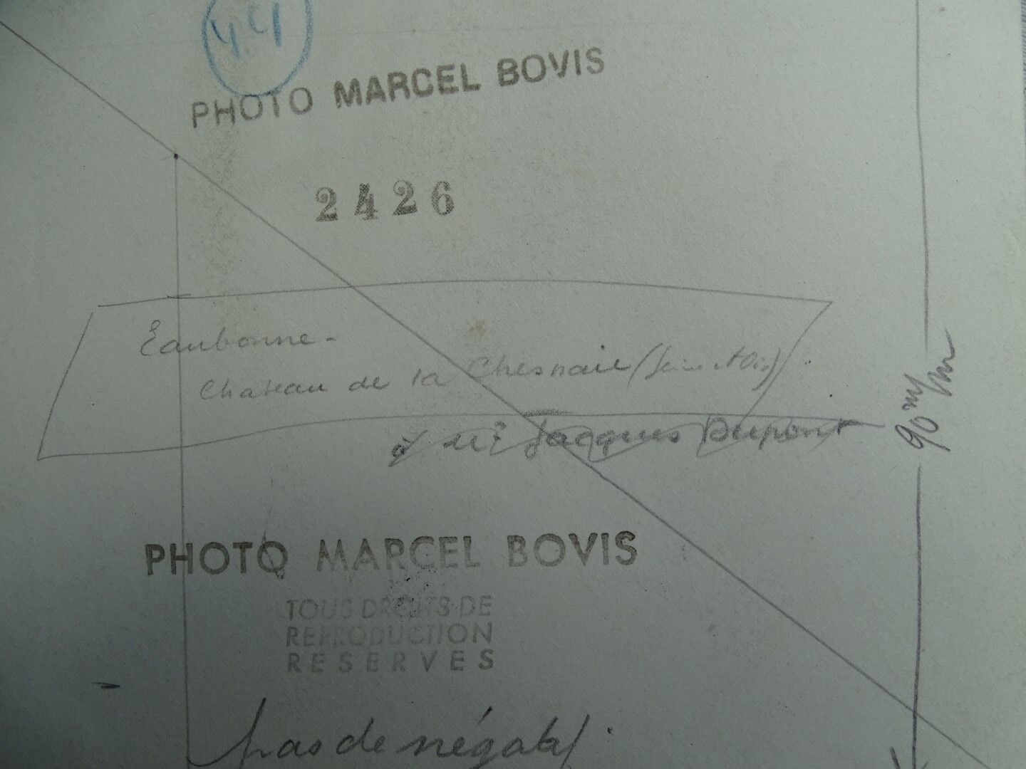 Photograhie de chateau , Marcel Bovis