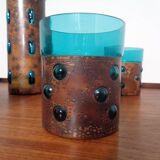 Copper and Glass Set by Nanny Still for Raak Amsterdam, 1970s, Set of 5