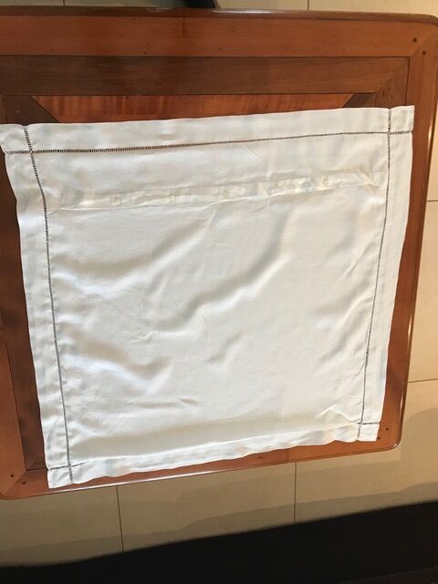 Old-day linen taie monogrammed scale GD
