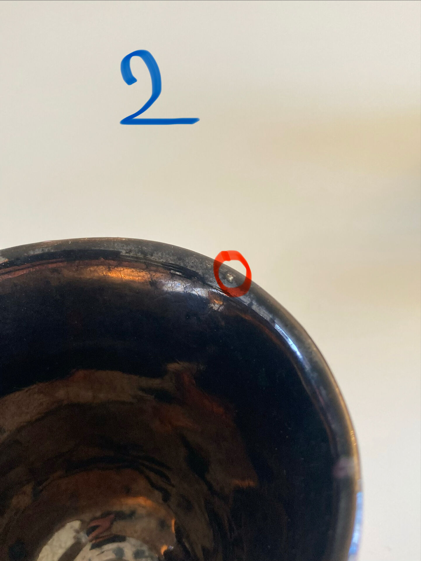 Service à Café /Thé en grès flammé / effets irisés - Atelier Vallauris