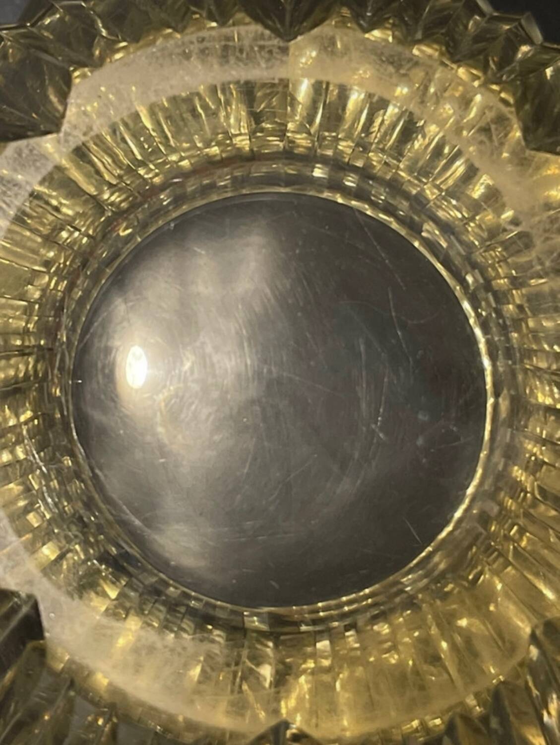 Daum Art Deco crystal vase