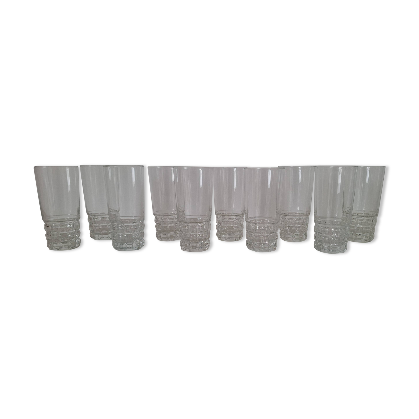 Verres à eau, apéritif vintage