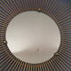 Large golden starry sun mirror vintage 70s 68cm