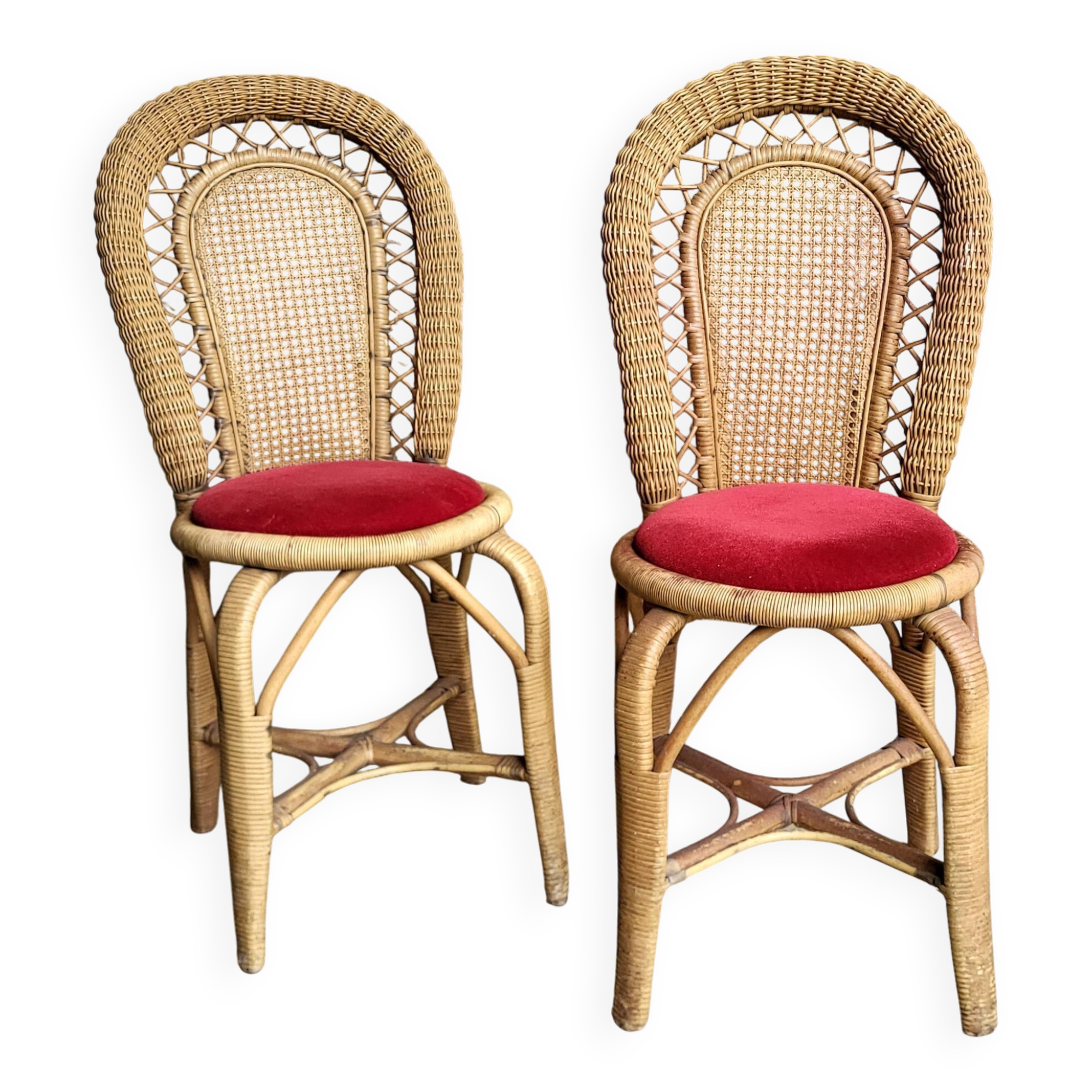 60s rattan chair (*2)