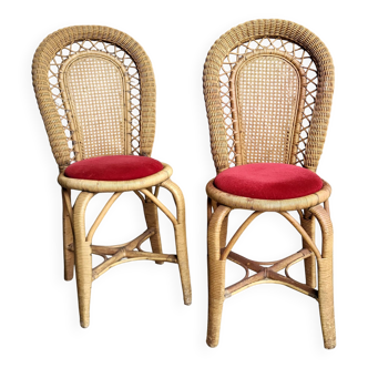 60s rattan chair (*2)