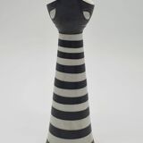 Statuetta Gatto di Janos Torok per Zsolnay, 1960