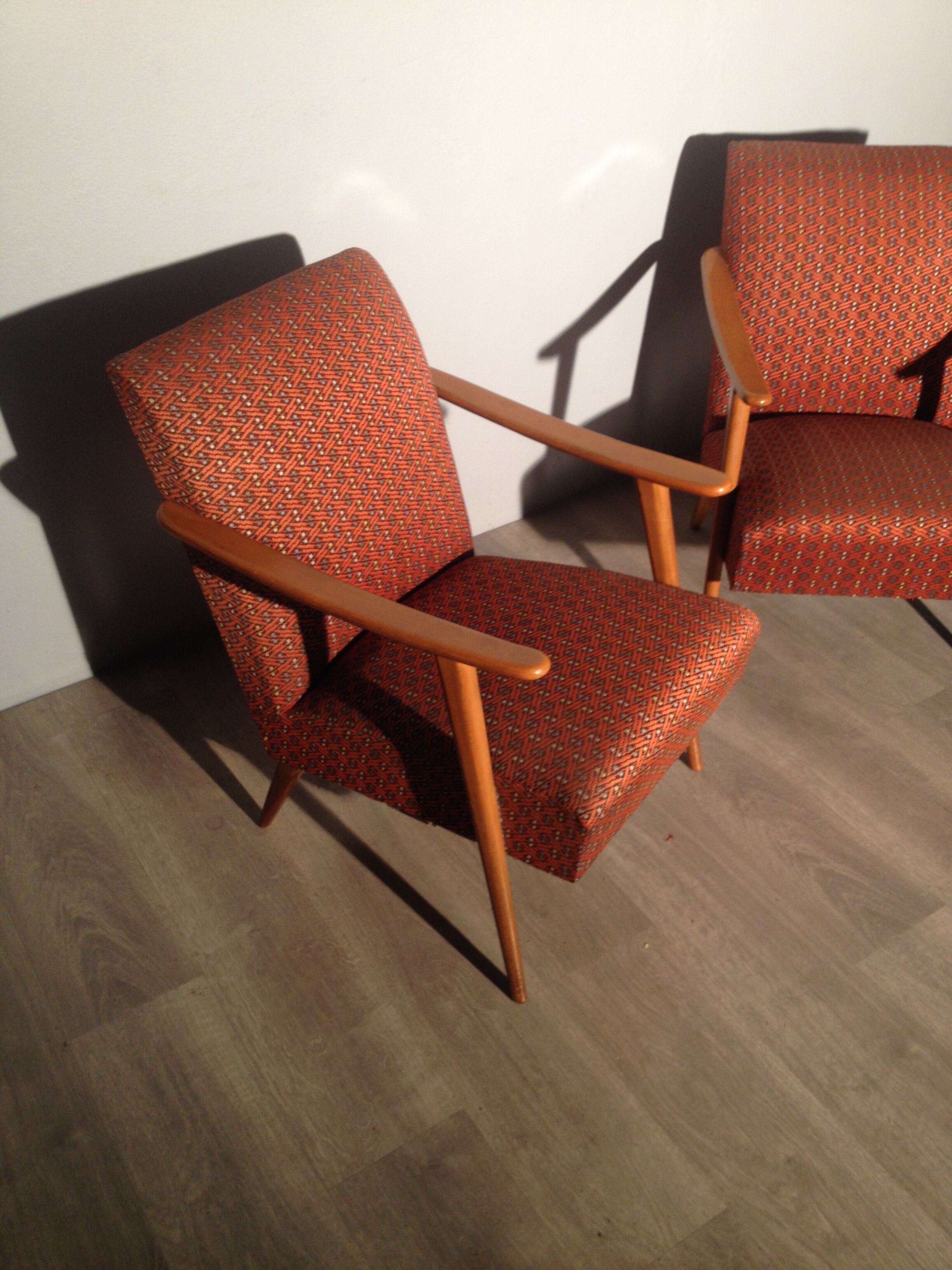 Paire de fauteuils vintage