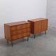 Pair of honey coloured cabinets by Alfred Hendrickx for Belform, 1950s