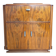 Art Deco walnut burl bar