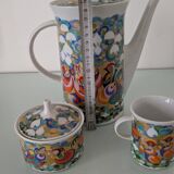 Coffee pot or teapot, sugar bowl and milk jug Petruschka Rosenthal