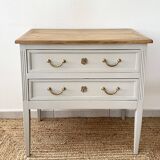 Louis XVI style chest of drawers known as sauteuse