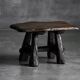 Rustic Hand-Carved Side Table, France, 19th Century