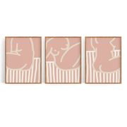 Set of 3 figure giclee prints