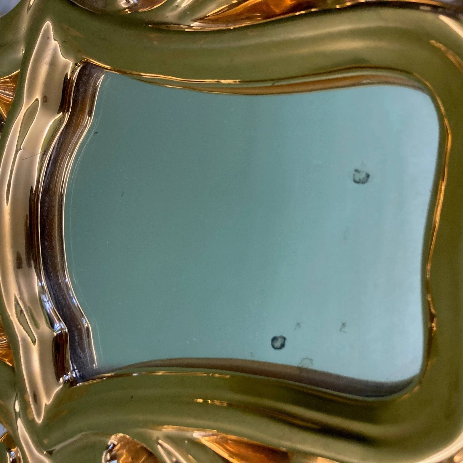 Lembo François | Golden ceramic mirror | MCM | Rocaille