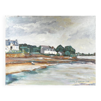 Tableau Village breton de l’aber