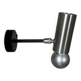 Vintage adjustable wall lamp, chrome, France 1970