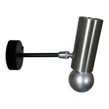 Vintage adjustable wall lamp, chrome, France 1970