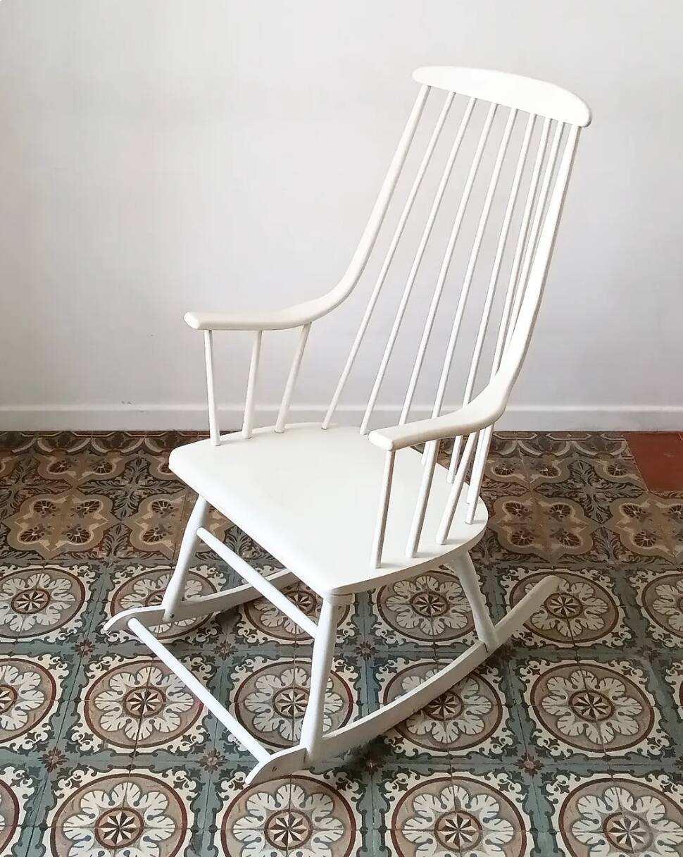 "Grandessa" rocking chair by Lena Larson for Nesto, Sweden 1960s