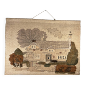 Vintage tapestry "country house"