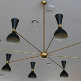 Moonlight chandelier 8 arms black