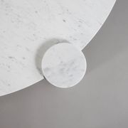 Large Impressive Carrara Marble Coffee Table Made in Italy, 1970s
