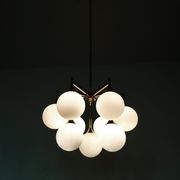 Mid Century brass Sputnik chandelier by Kaiser Leuchten