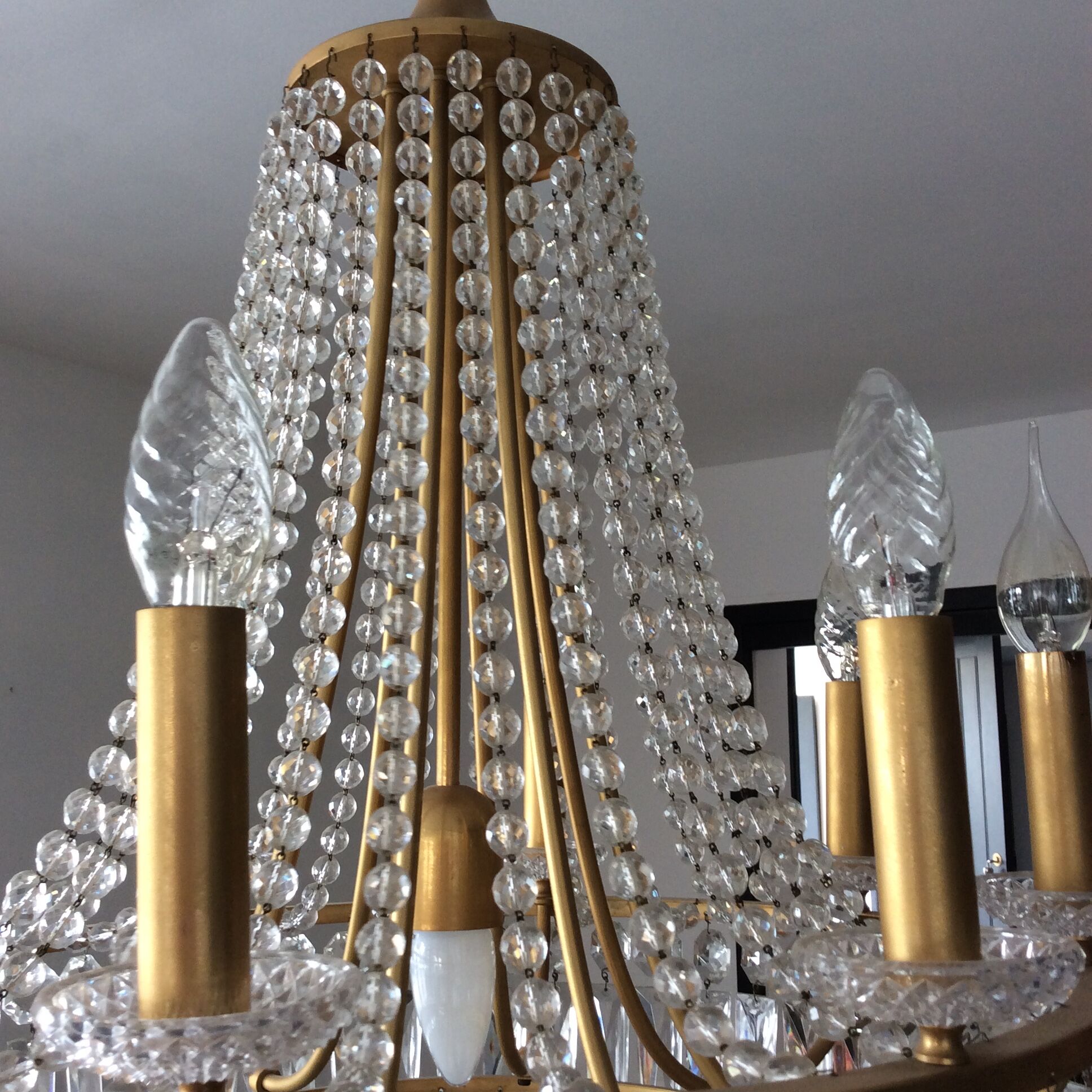 Chandelier crystal stamped balloon