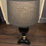 Lacquered wood lamp style Napoleon III