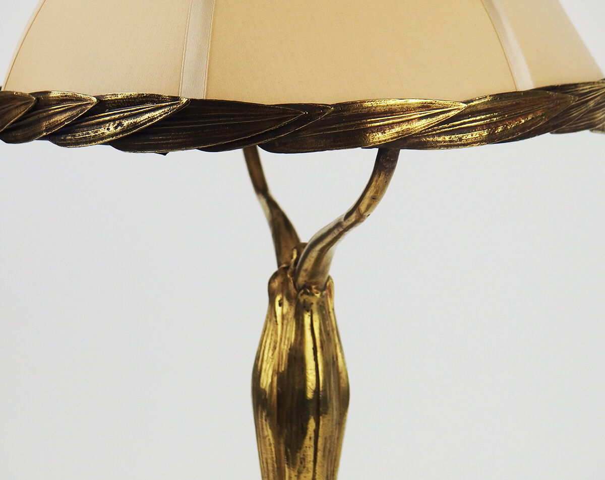 Bronze art nouveau lamp