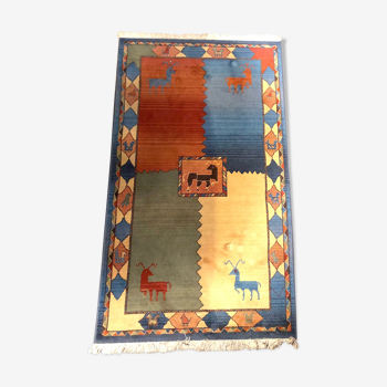 Tapis coloré en laine 146x86cm