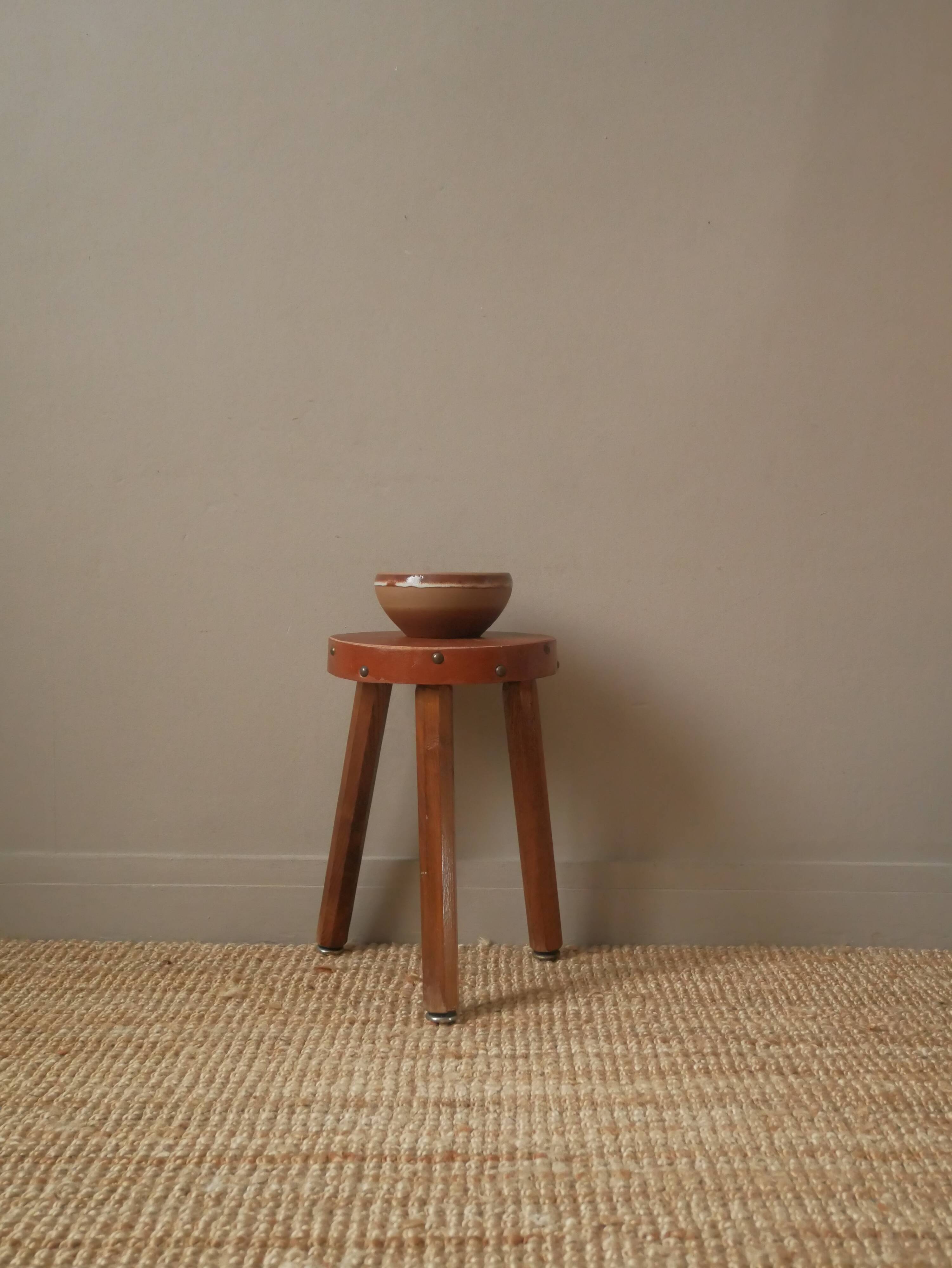 Ceramic stoneware bowl handmade pottery artisanal manufacturing Scandinavian country decoration