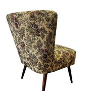 Vintage floral cocktail chair / armchair / single seater armchair