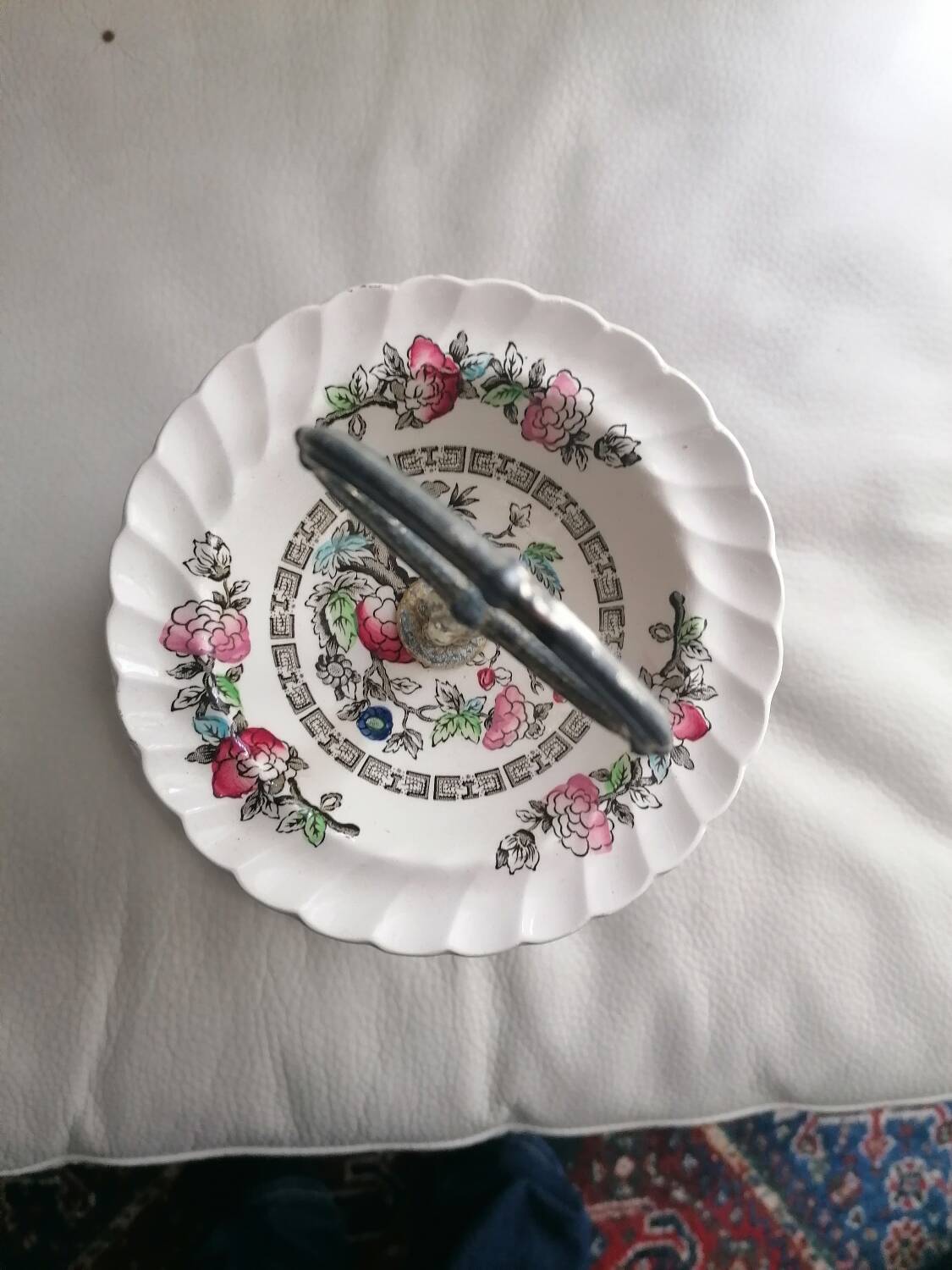 Antique cake stand Fine Staffordshire ware