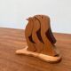 Sculpture vintage en bois de pingouin, ensemble de 3