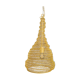 Mustard-coloured metal mesh suspension