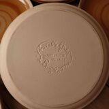 Set of 9 flat sandstone plates from Sarreguemines BP