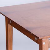 Original Mid-Century Walnut Folding Table, Made by Mier Topolcany, Czech, 1950s